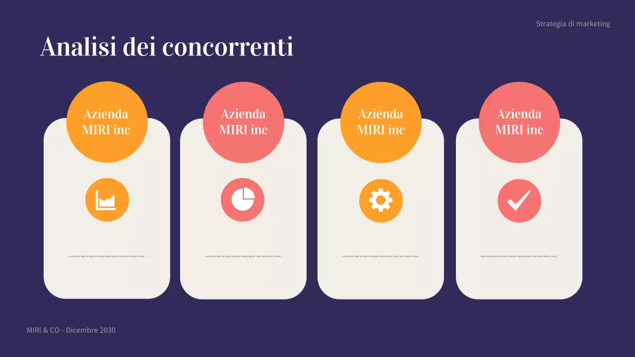 piano aziendale moderno sul corallo