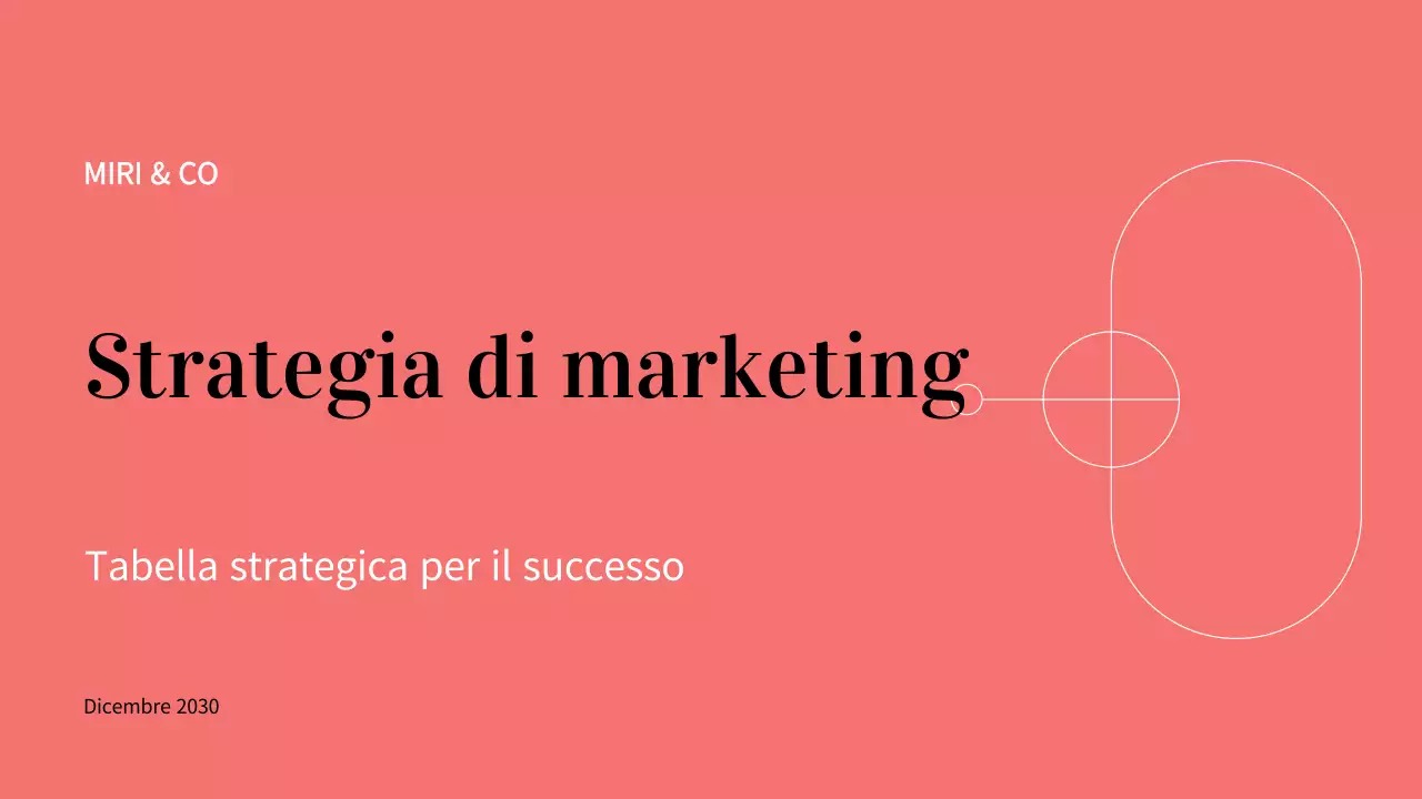 piano aziendale moderno sul corallo