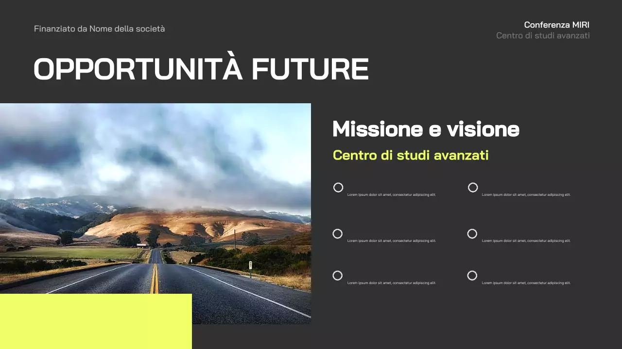 annuncio conferenza blue modern business