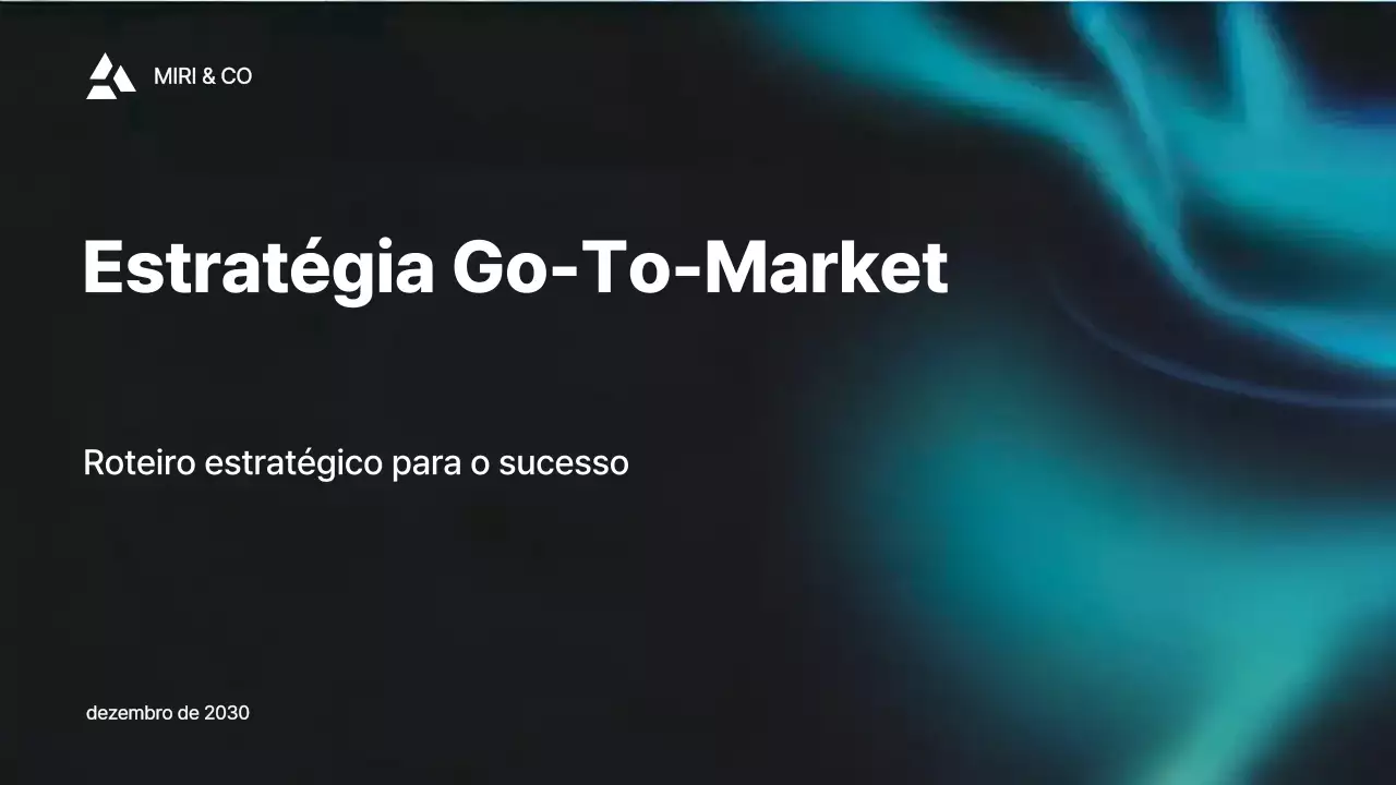 plano de negócios moderno em azul-petróleo