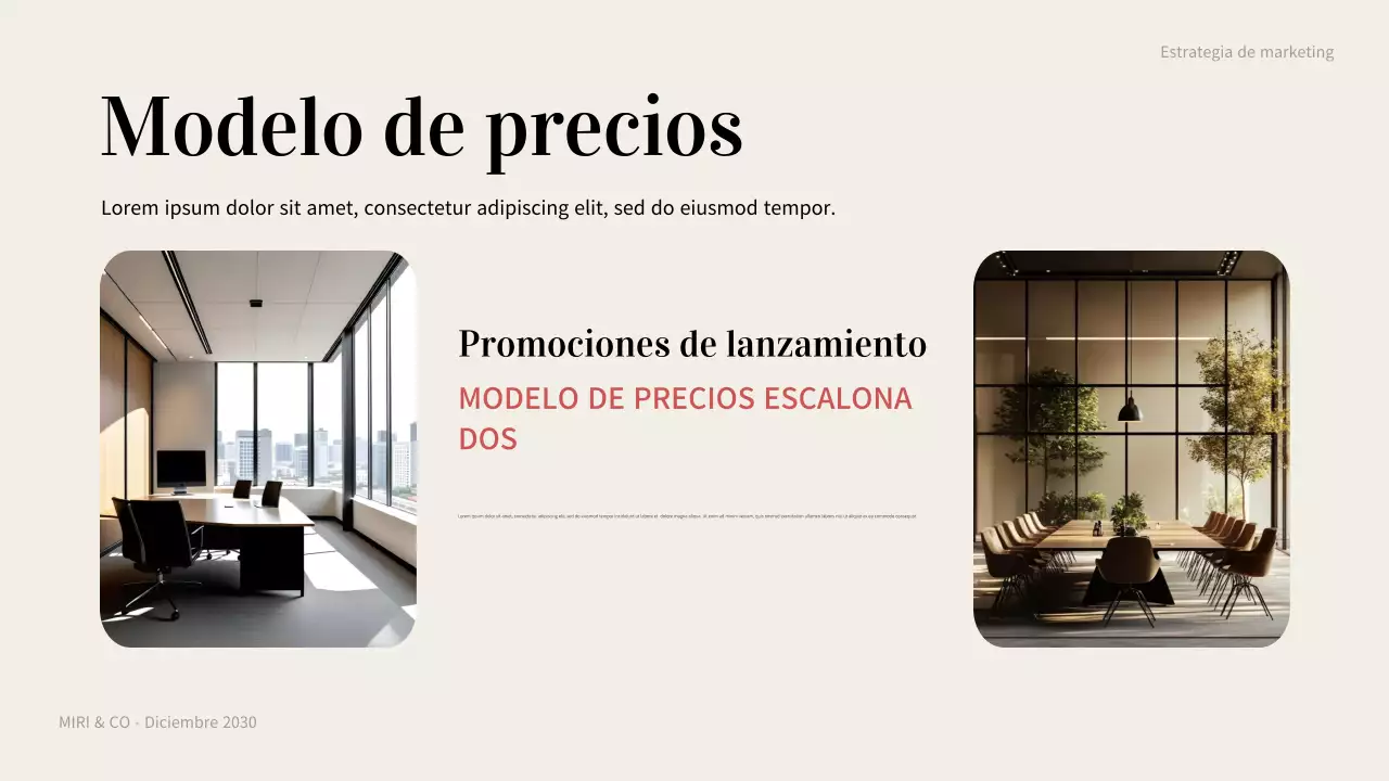 plan de empresa coral modern