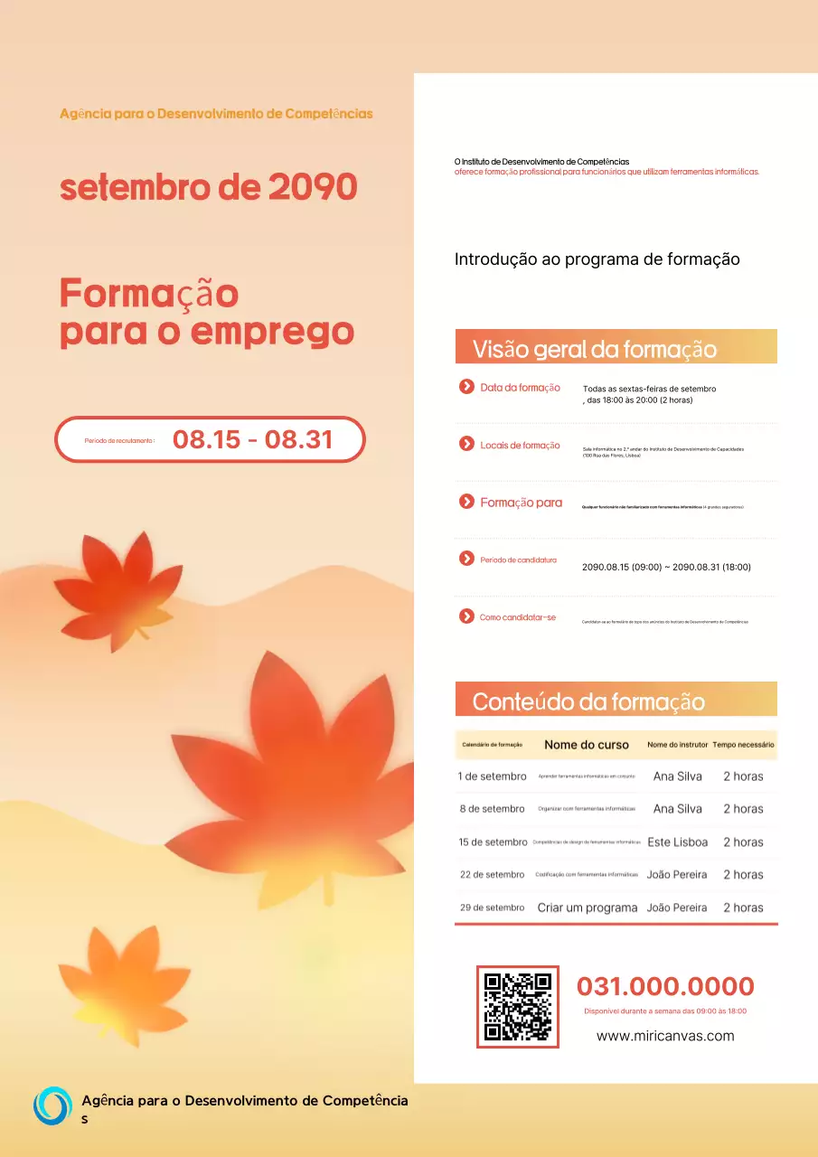 Orange Modern Education Recrutamento