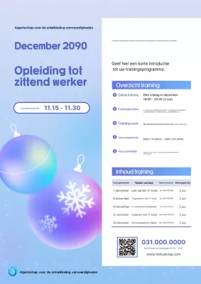 Blue Modern Opleiding