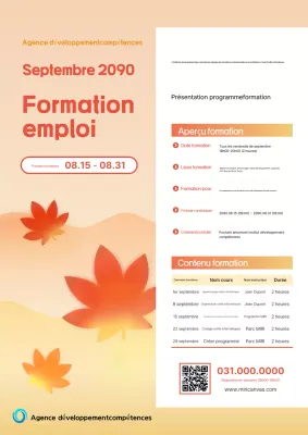 Orange Modern Education Recruitment