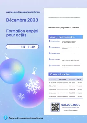 Blue Modern Training Recruitment