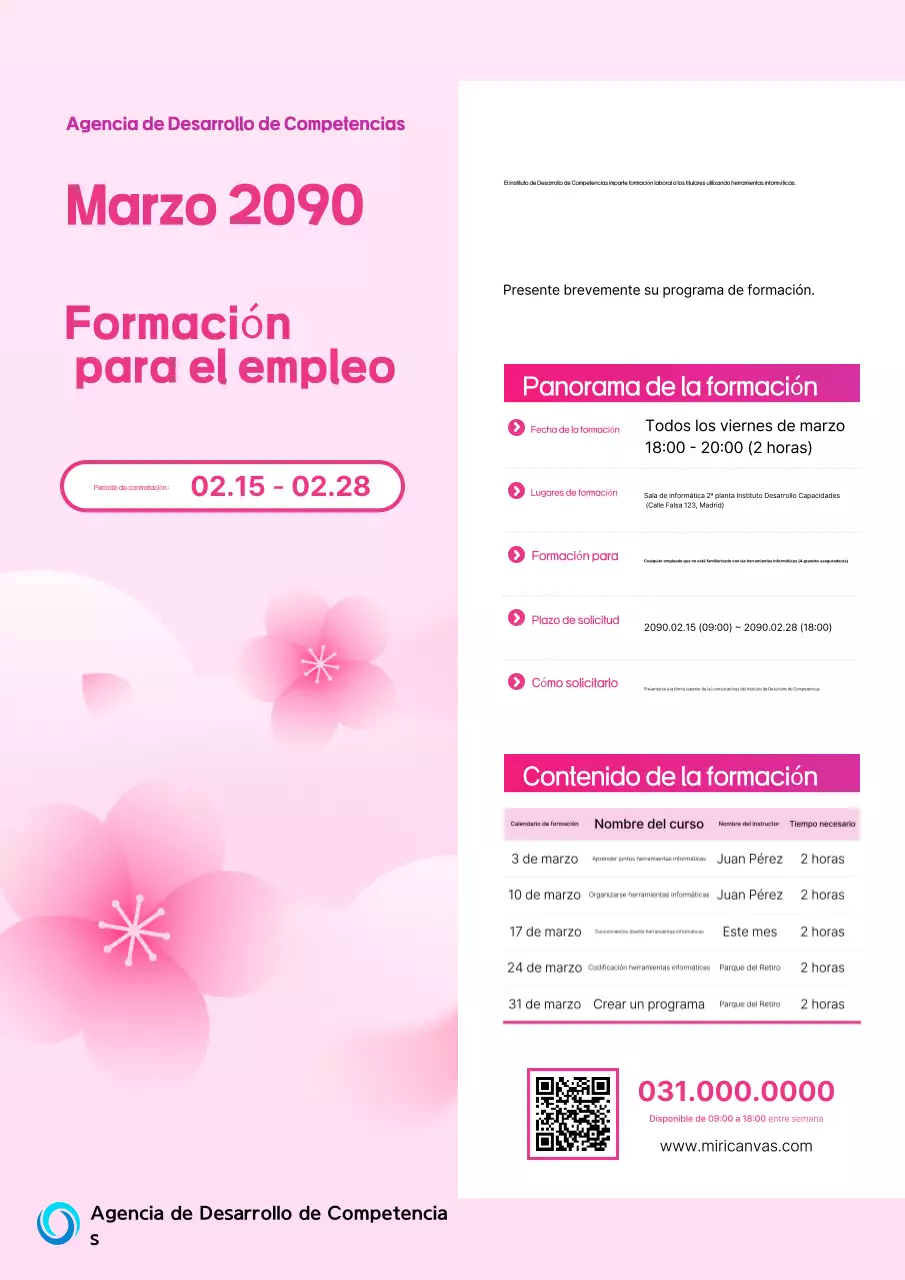 Pink Simple Job Formación Contratación