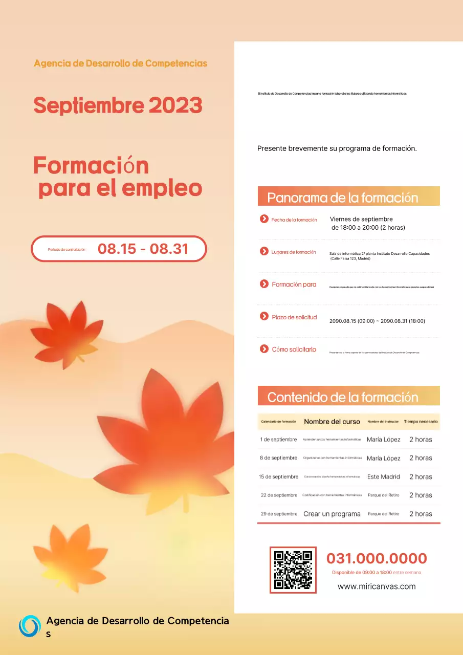 Orange Modern Education Recruitment