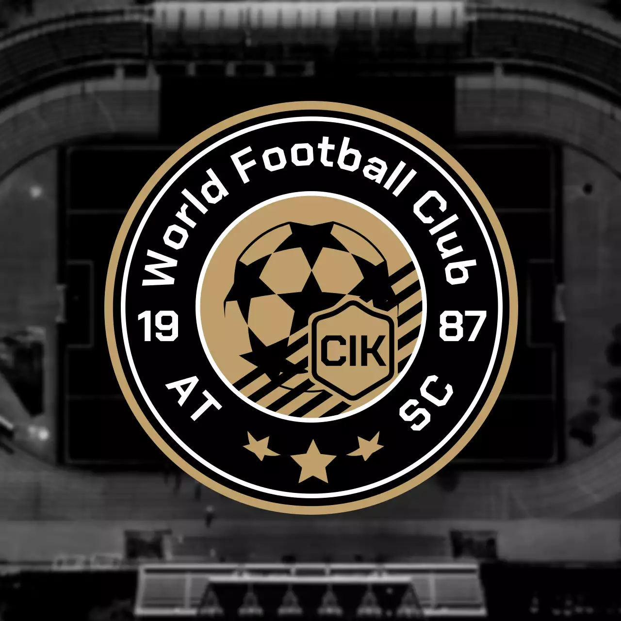 Black Gold Professional Football  Team Emblem Logo Certificate