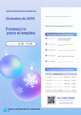 Blue Modern Training Recruitment