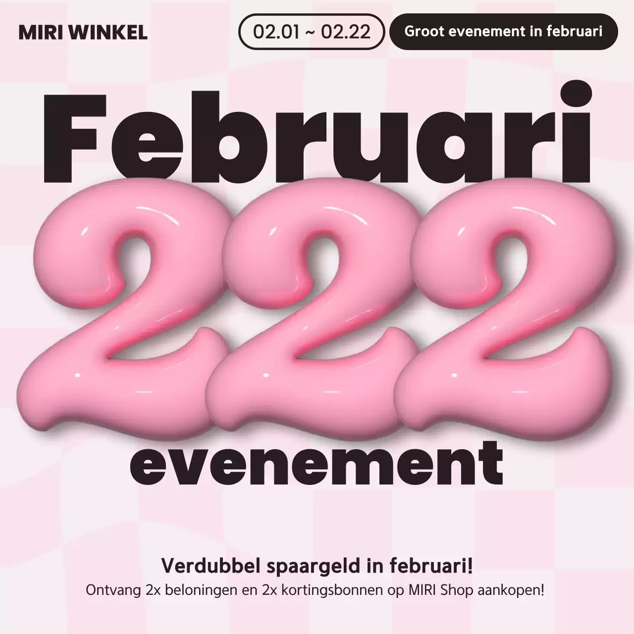 Winkelevenementen met roze accenten