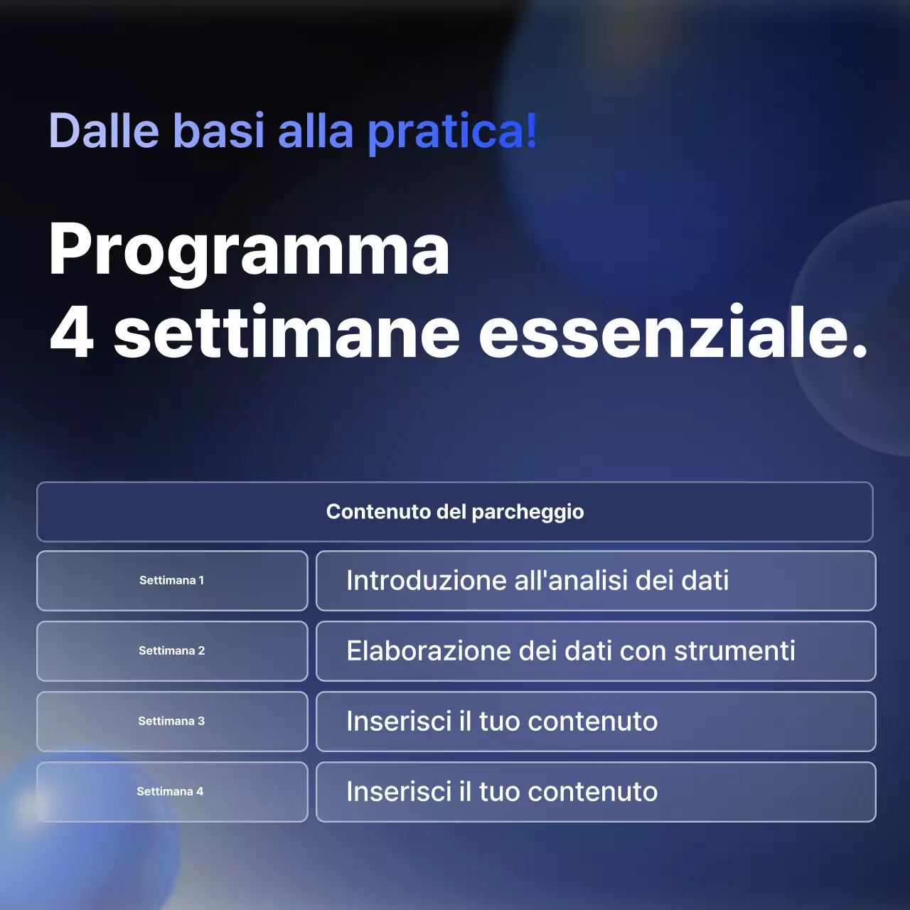 Formazione in analitica dei dati moderni blu Annuncio