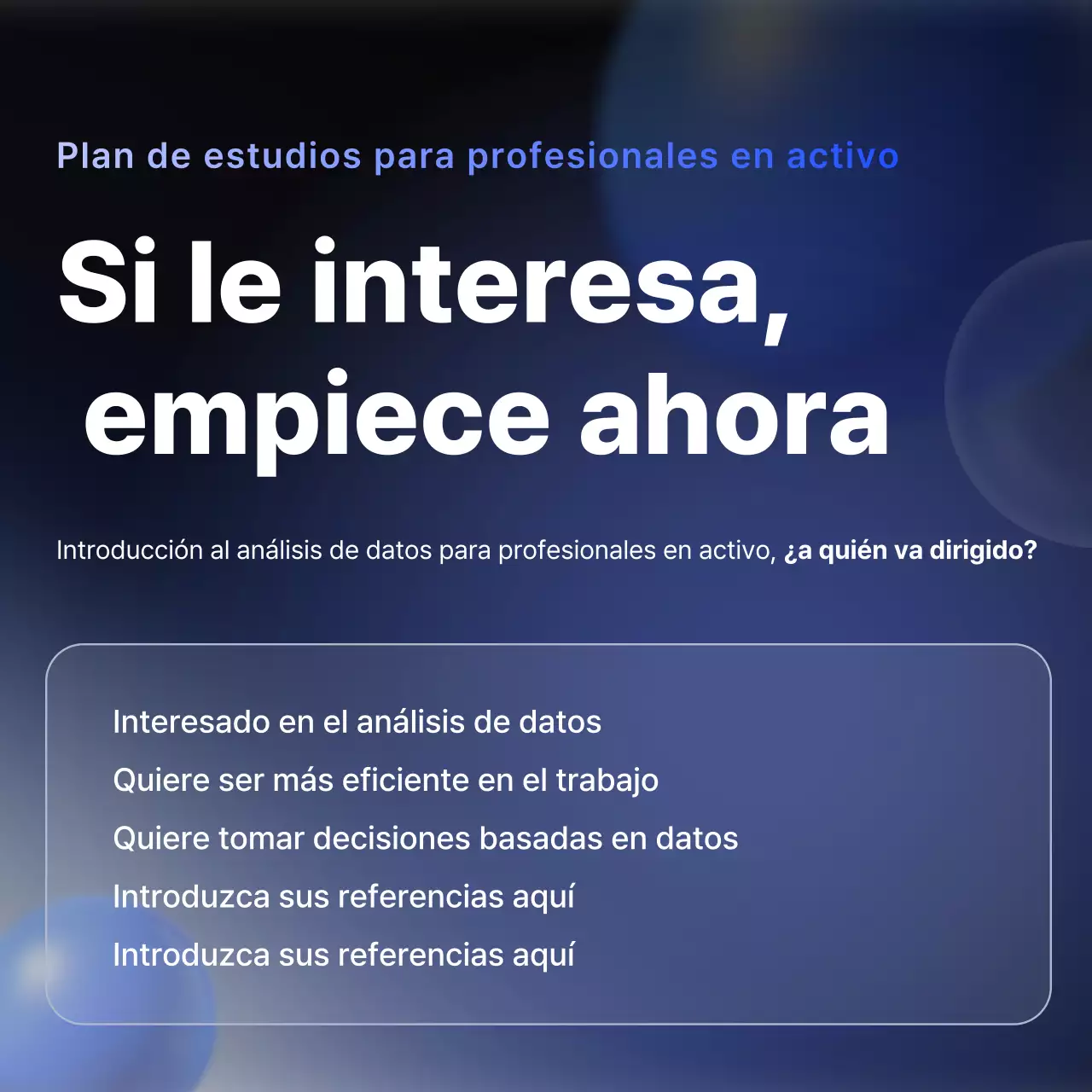Anuncio de formación Blue Modern Data Analytics