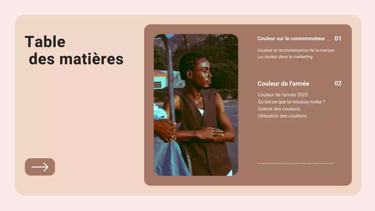 Rapport sur les tendances de la couleur moderne de l'année : le brun et le beige