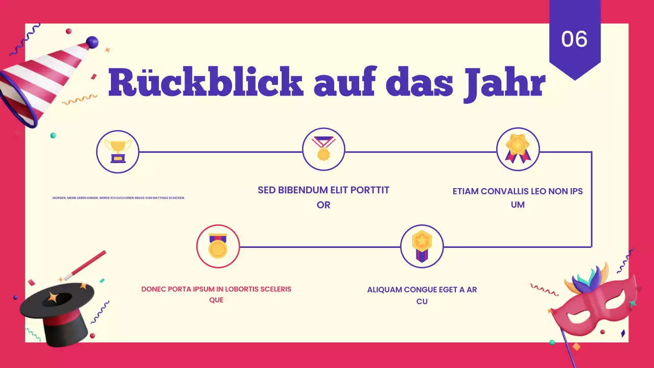 Präsentation zum Neujahrsempfang