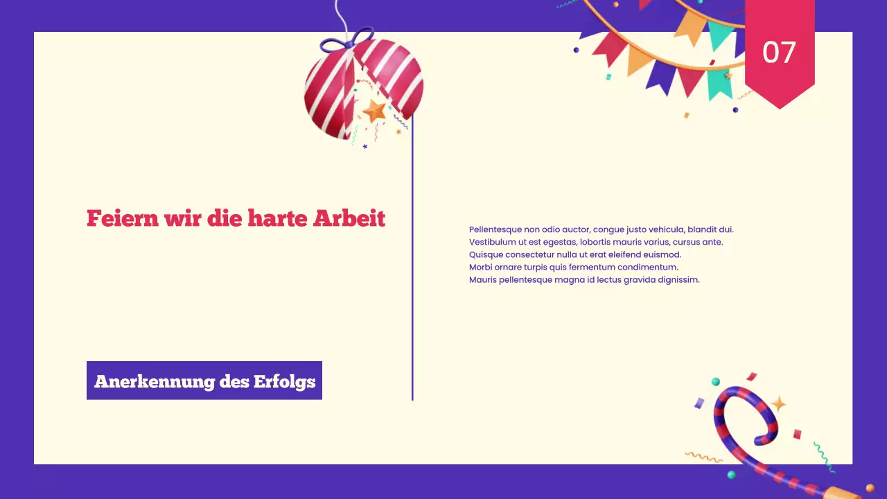 Präsentation zum Neujahrsempfang