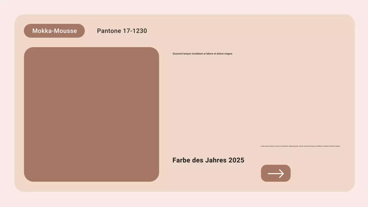 Braun und Beige Moderne Farbe des Jahres Trendbericht