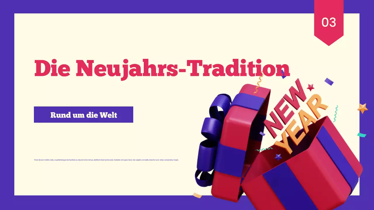 Präsentation zum Neujahrsempfang