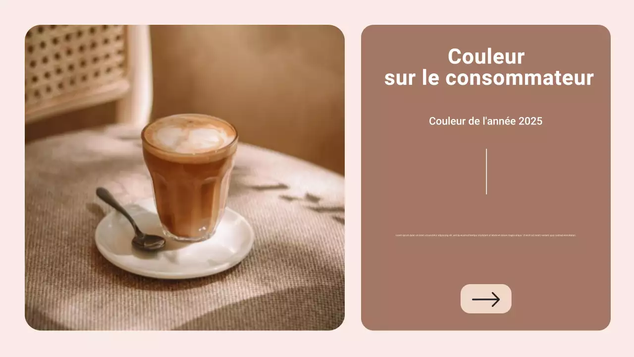 Rapport sur les tendances de la couleur moderne de l'année : le brun et le beige