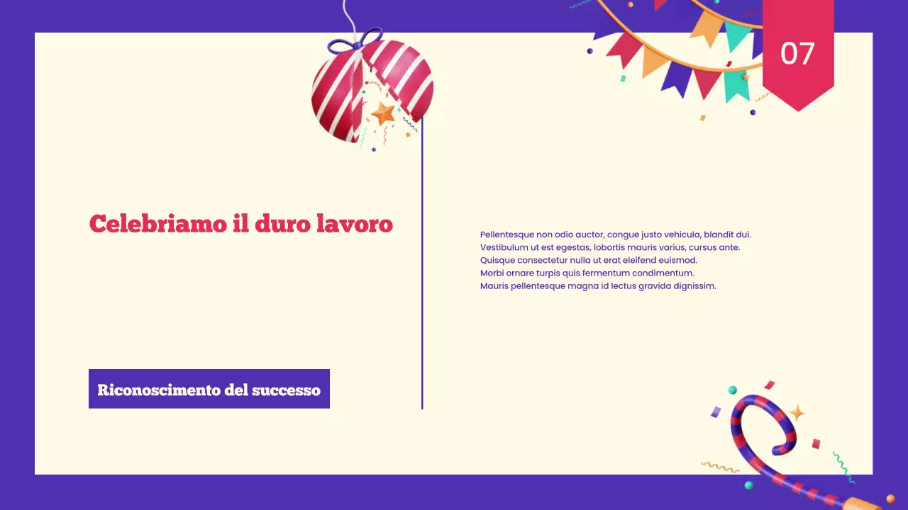 Presentazione del nuovo anno