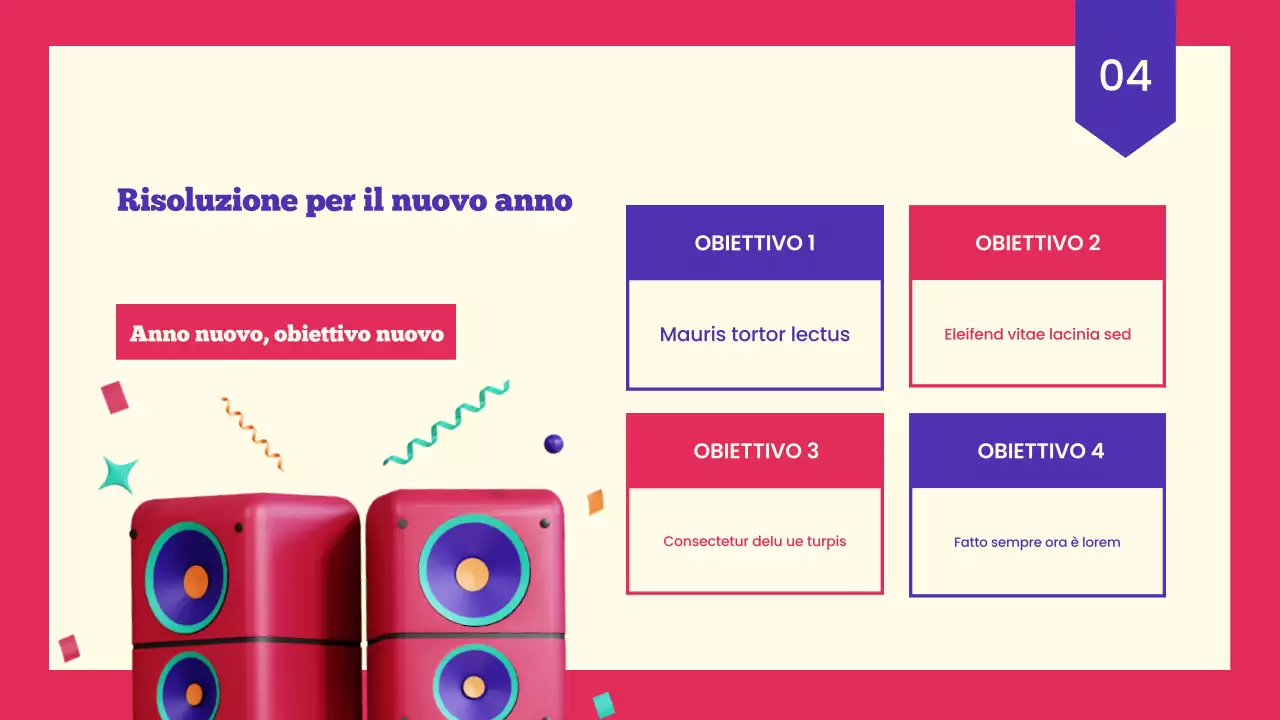 Presentazione del nuovo anno