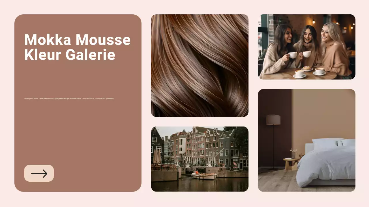 Bruin en beige moderne kleur van het jaar Trendrapport