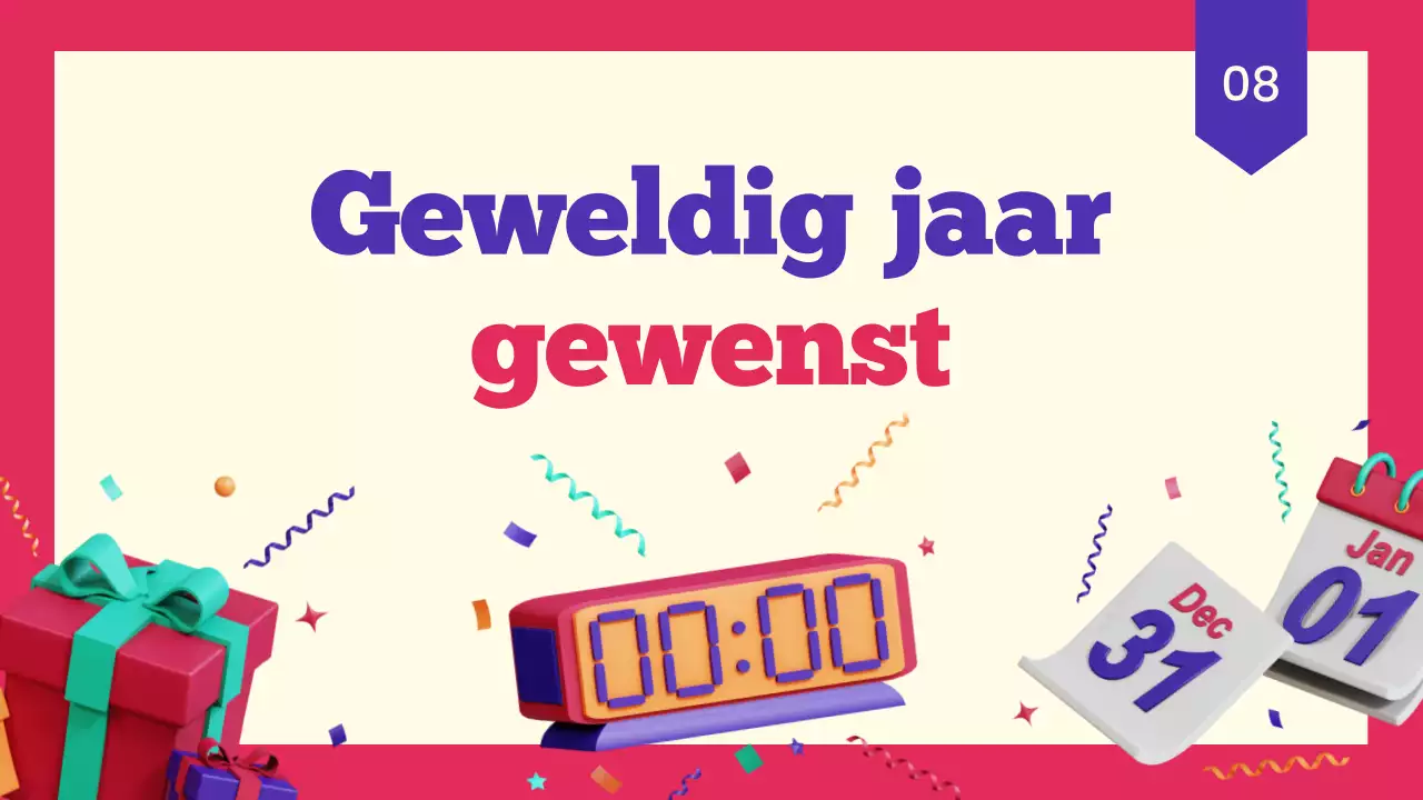 Nieuwjaar vieren Presentatie