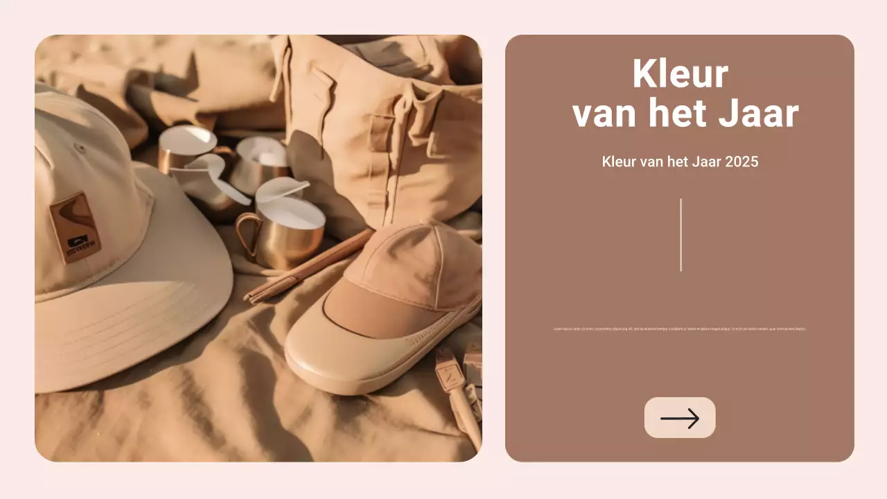 Bruin en beige moderne kleur van het jaar Trendrapport