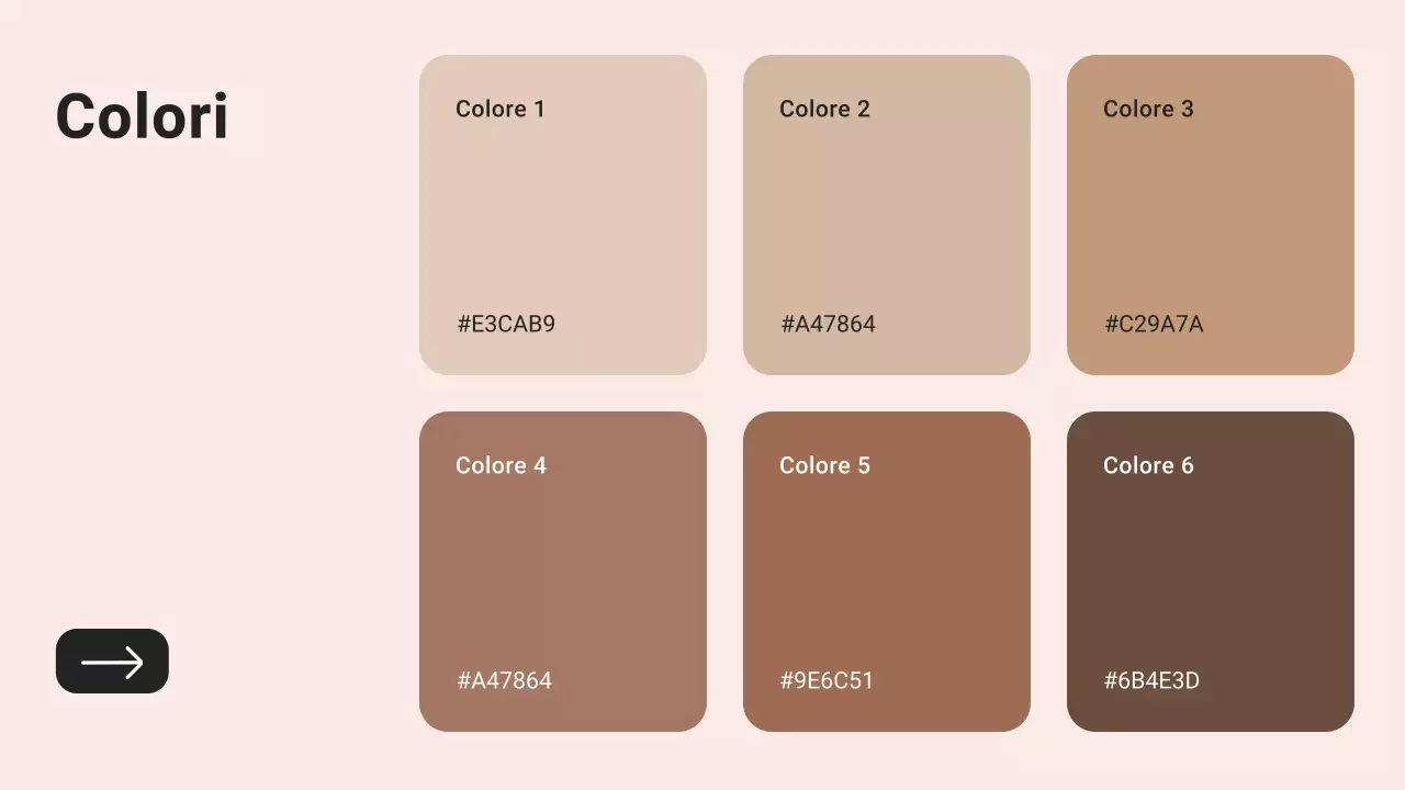 Relazione sulle tendenze dei colori moderni dell'anno marrone e beige