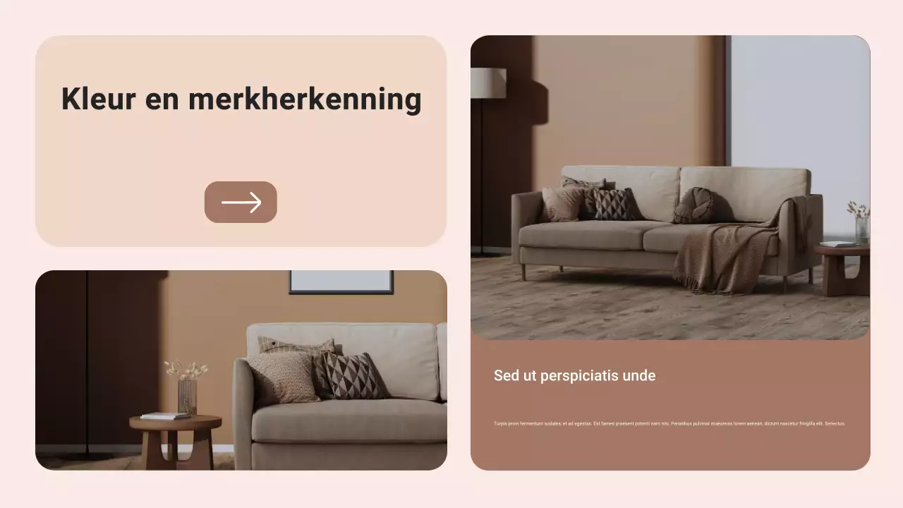Bruin en beige moderne kleur van het jaar Trendrapport