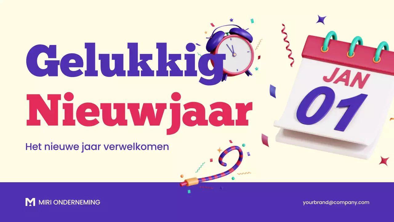 Nieuwjaar vieren Presentatie