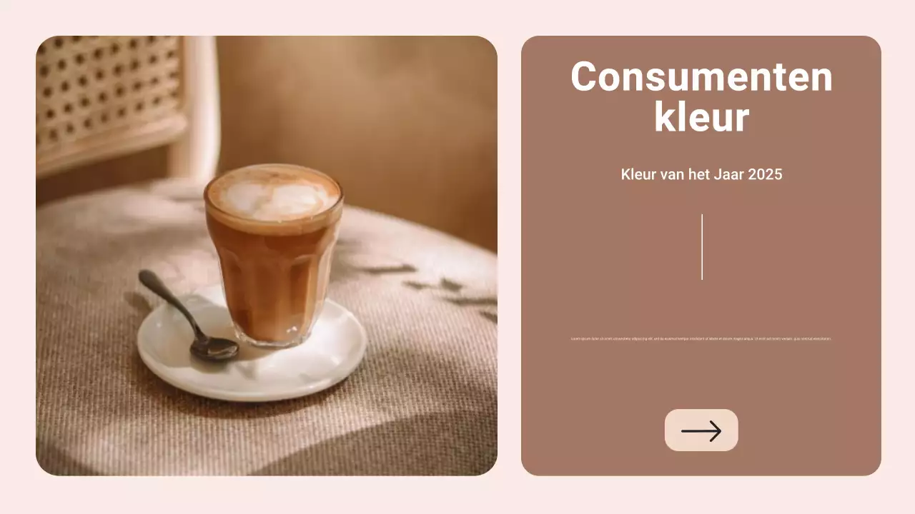 Bruin en beige moderne kleur van het jaar Trendrapport