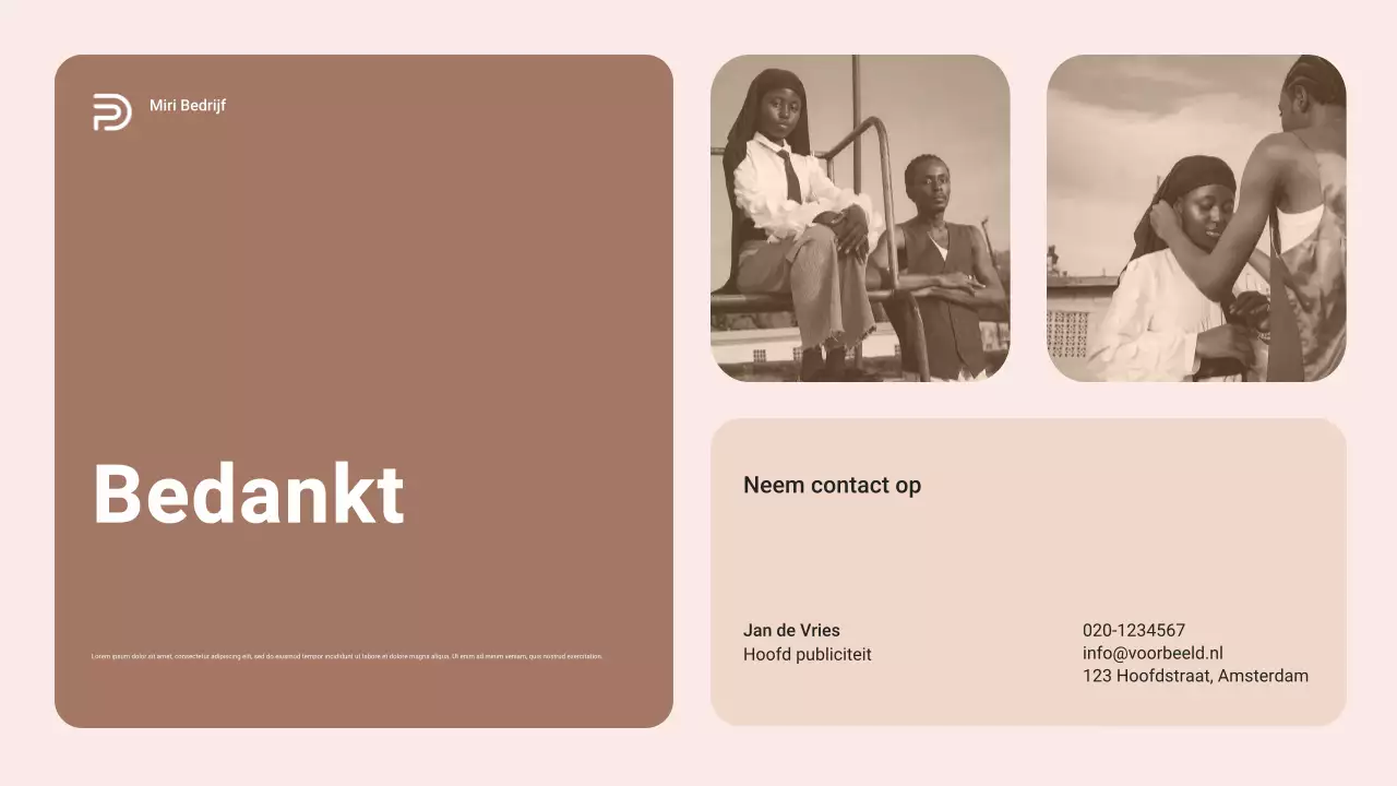 Bruin en beige moderne kleur van het jaar Trendrapport