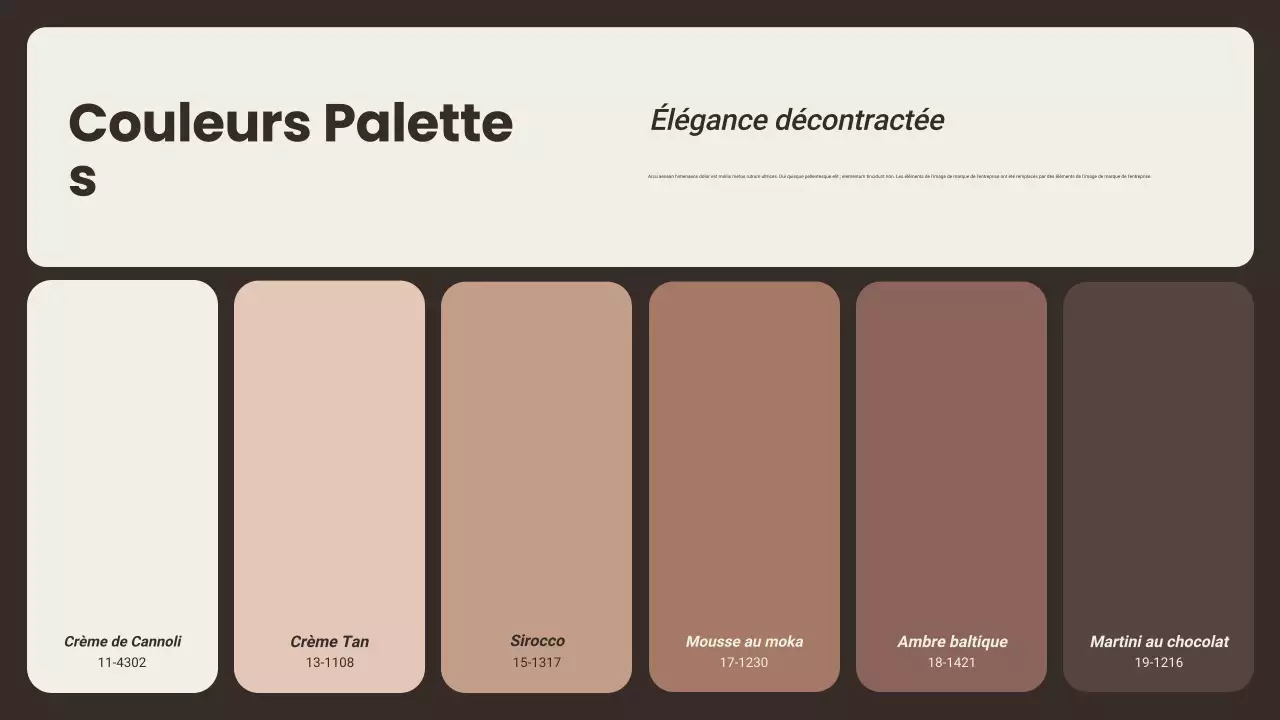 Présentation de la couleur de l'année