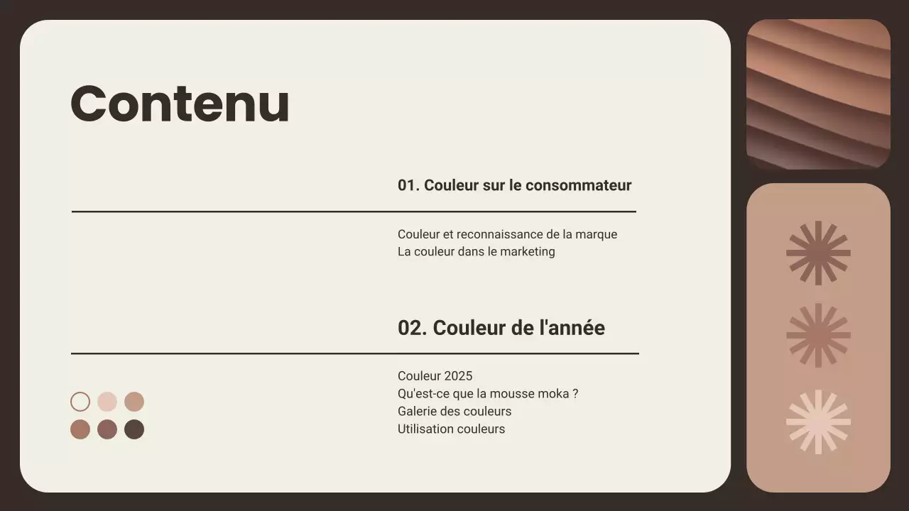 Présentation de la couleur de l'année