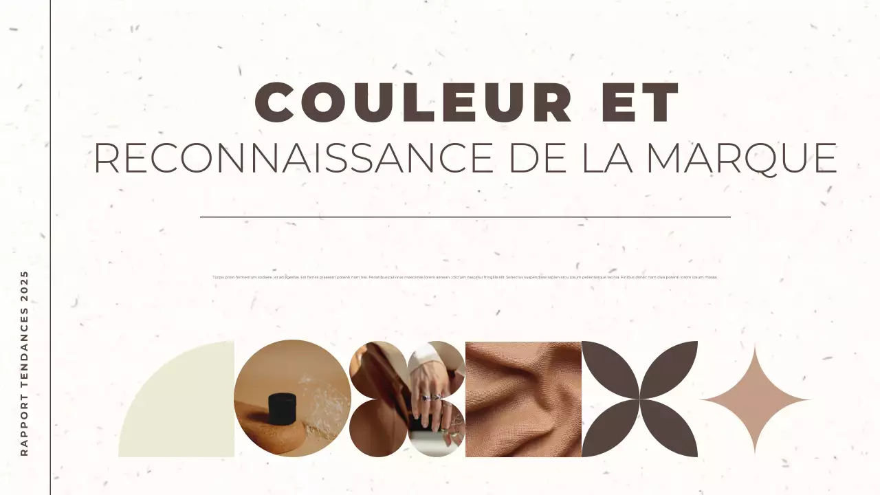 brun et beige rapport de tendance moderne couleur de l'année document de présentation