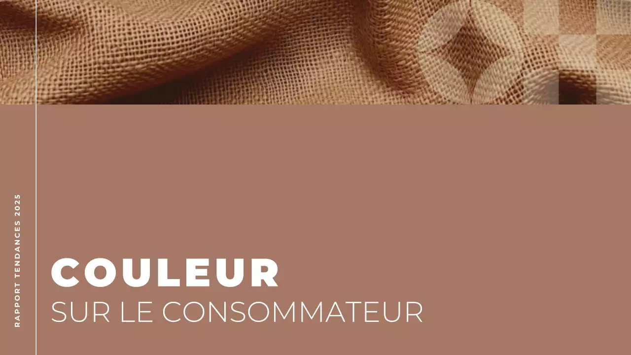 brun et beige rapport de tendance moderne couleur de l'année document de présentation