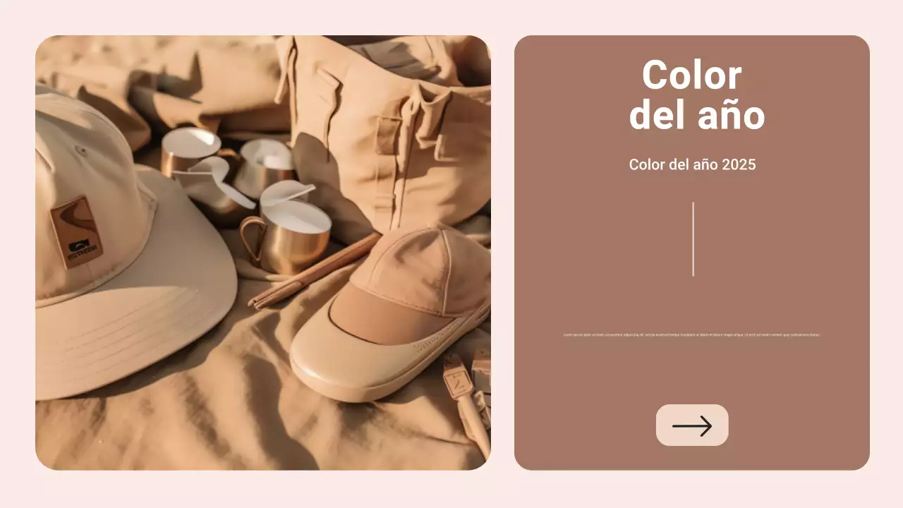 Informe de Tendencias del Color Moderno del Año Marrón y Beige