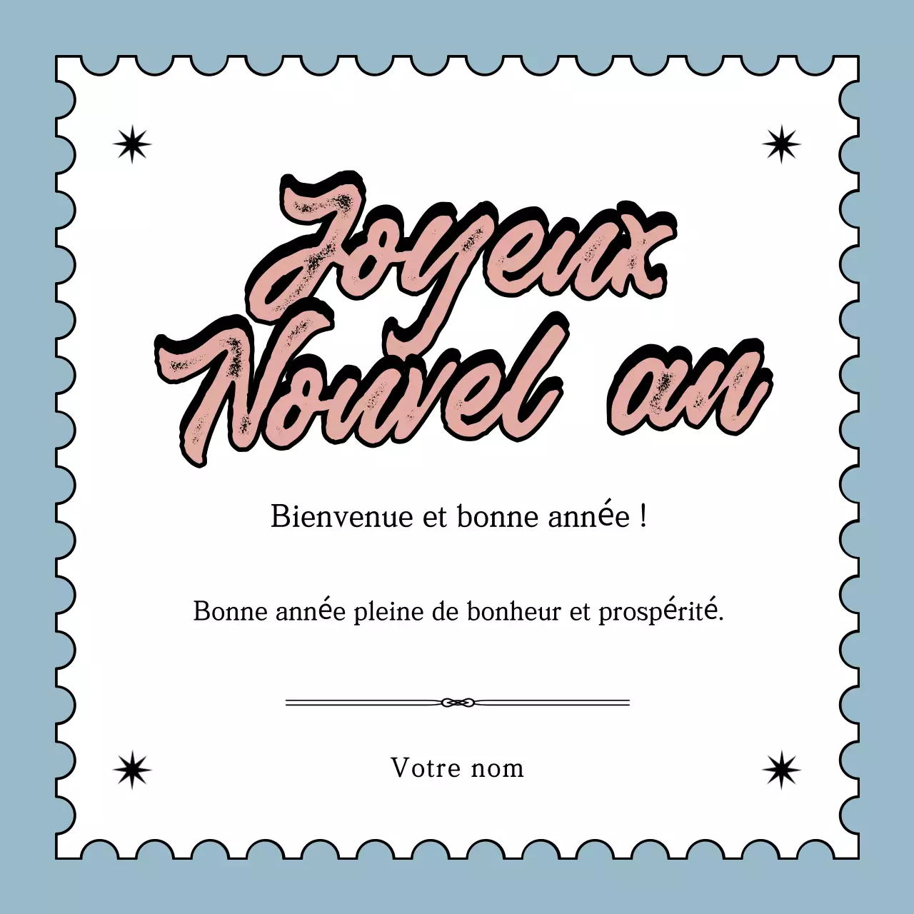 Postes de vœux pour la nouvelle année