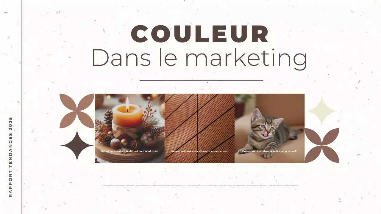 brun et beige rapport de tendance moderne couleur de l'année document de présentation