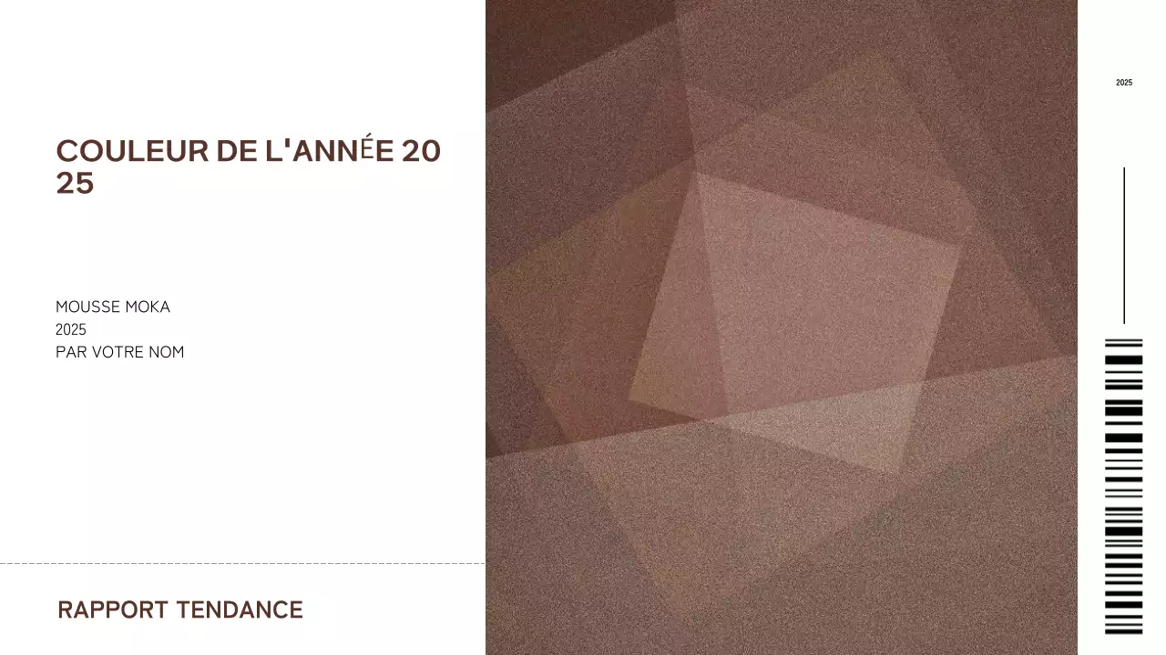 rapport sur les tendances abstraites géométriques brunes