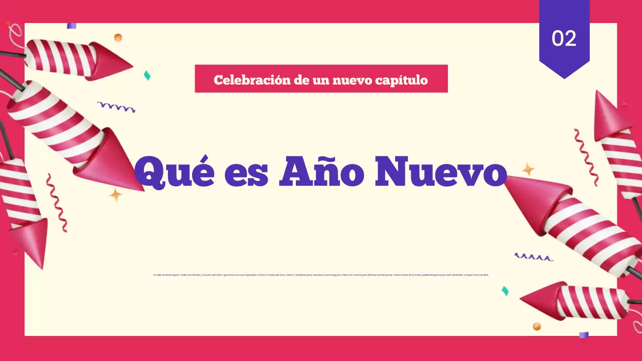 Presentación de la celebración del Año Nuevo