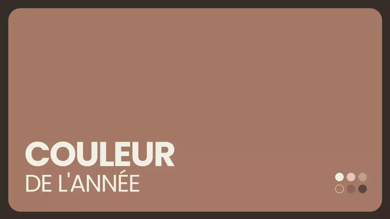 Présentation de la couleur de l'année