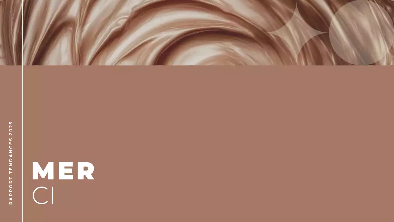 brun et beige rapport de tendance moderne couleur de l'année document de présentation