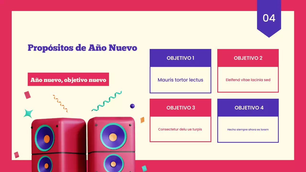 Presentación de la celebración del Año Nuevo