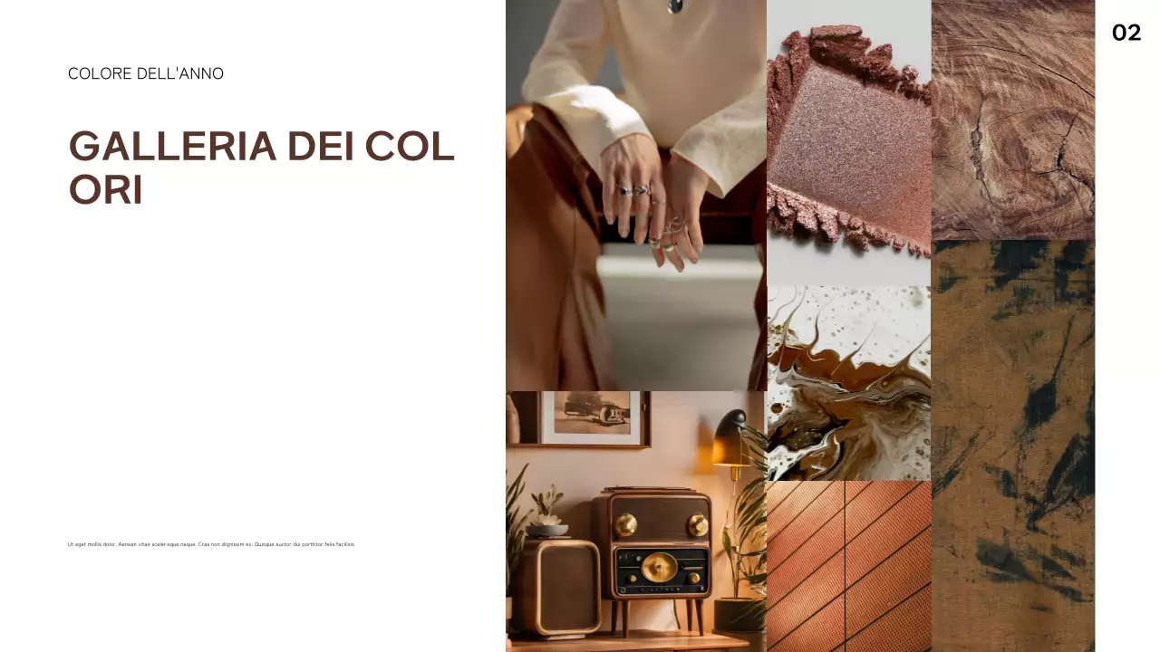 rapporto di tendenza astratto geometrico marrone