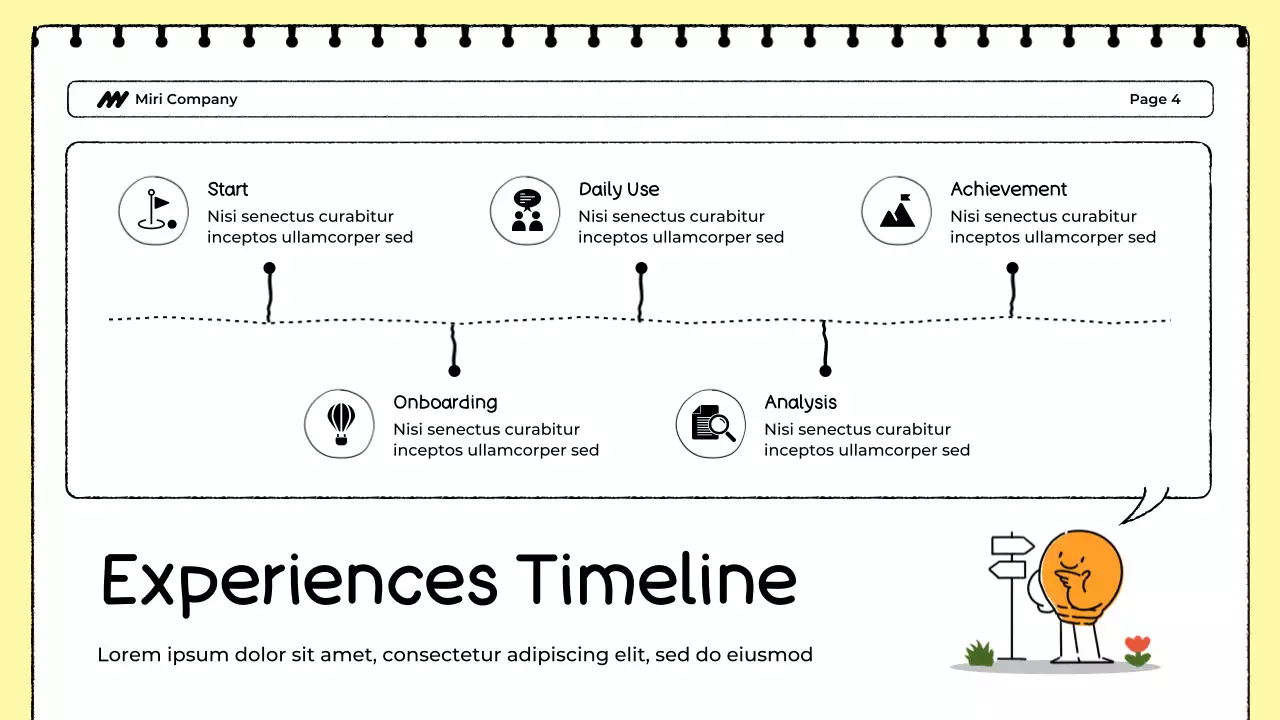 White and Yellow Food Tracker Presentation