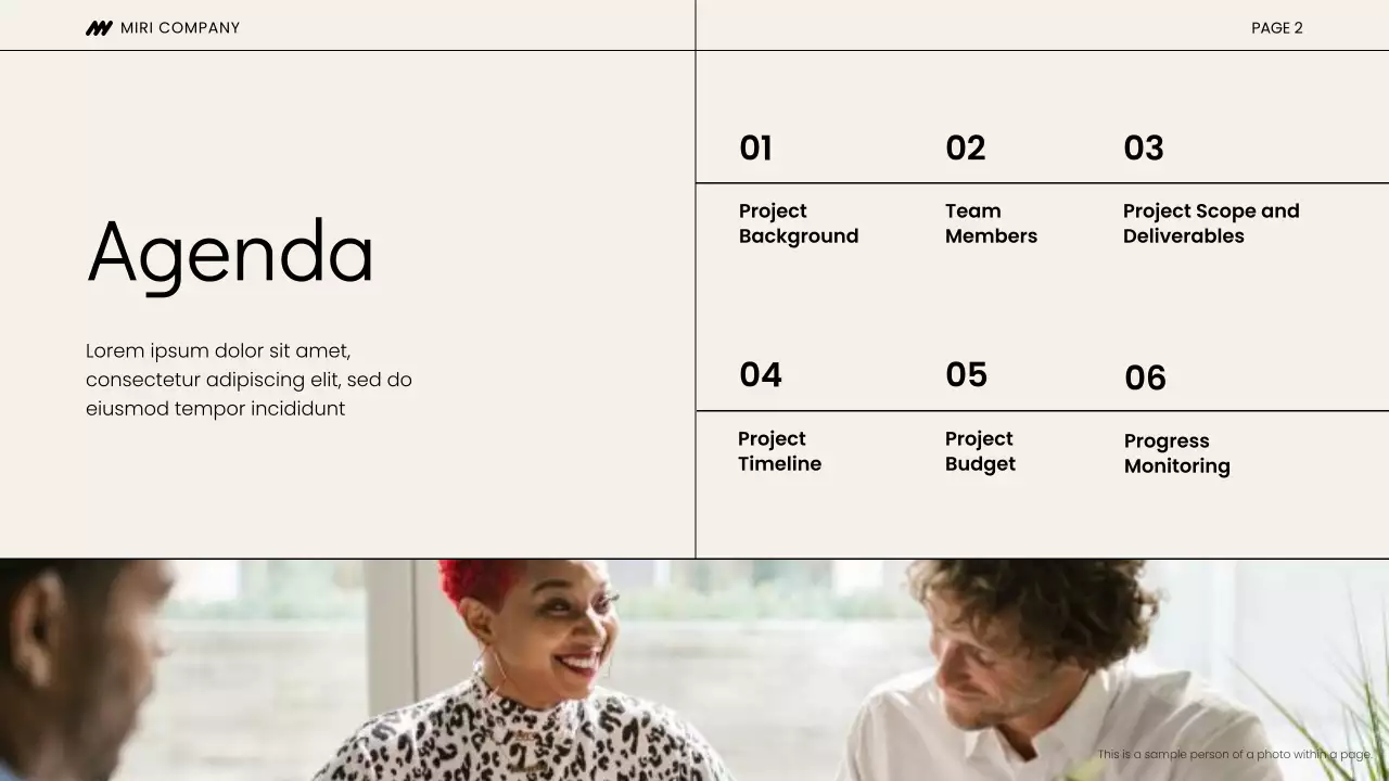 Beige and Black Project Kick-Off Meeting Presentation