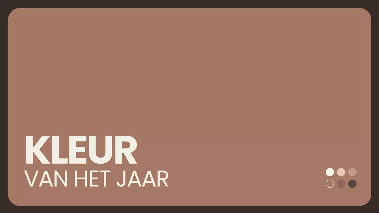 Kleur van het Jaar Presentatie