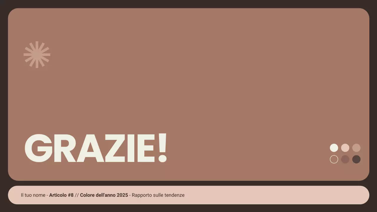 Presentazione del colore dell'anno