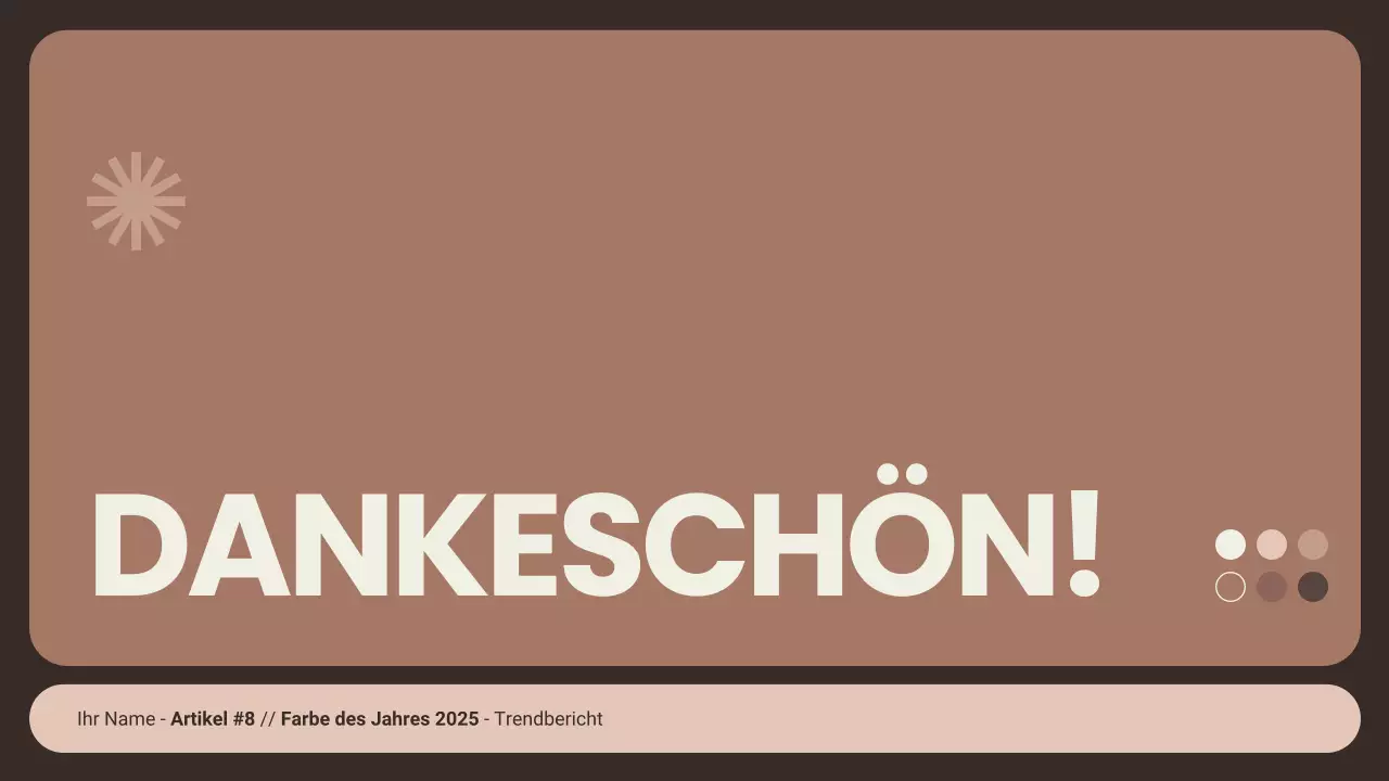 Präsentation der Farbe des Jahres